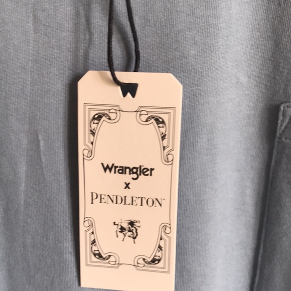 Pendleton Whiskey and Wrangler short sleeve men’s mid weight shirt - Picture 3 of 11